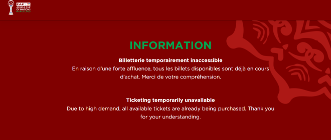 Billets CAN 2025 Maroc