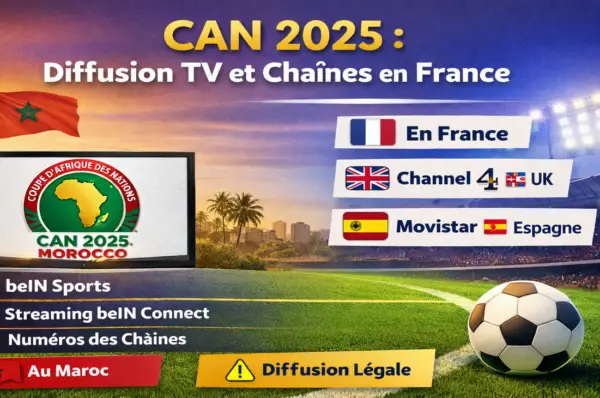 CAN 2025 au Maroc chaînes TV