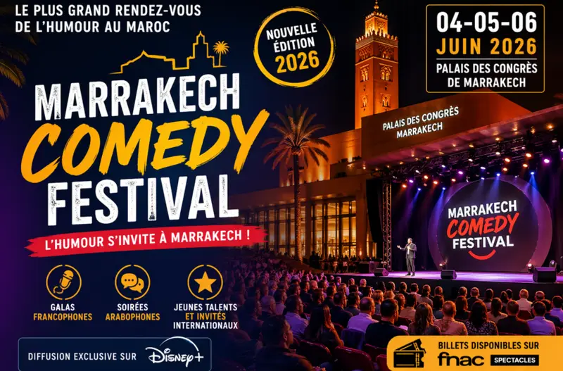  Marrakech du Rire 2026 devient Marrakech Comedy Festival